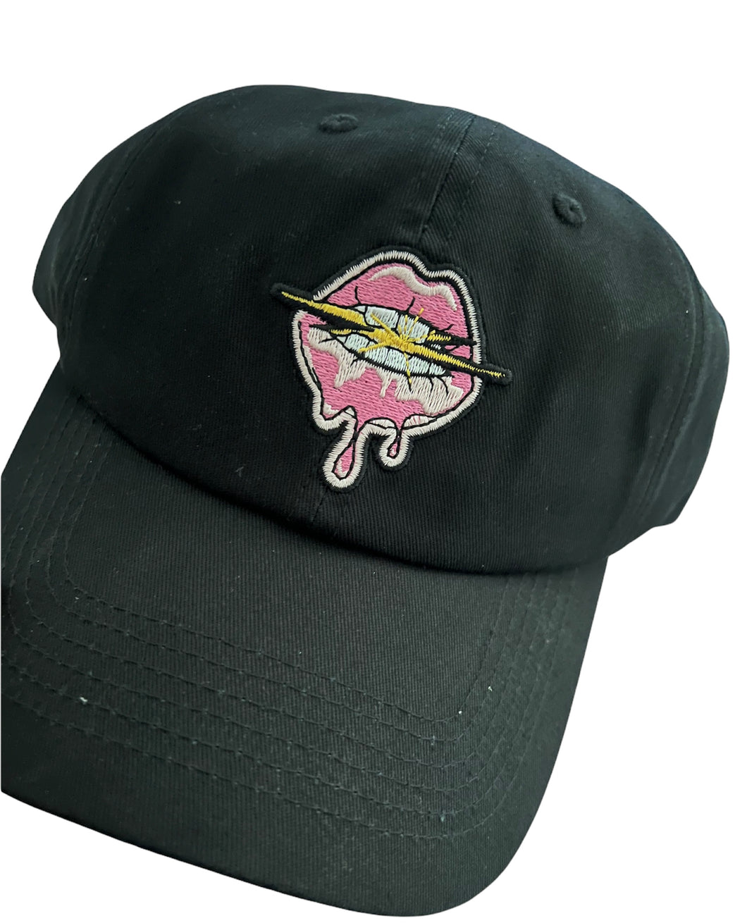 lips logo dad hat